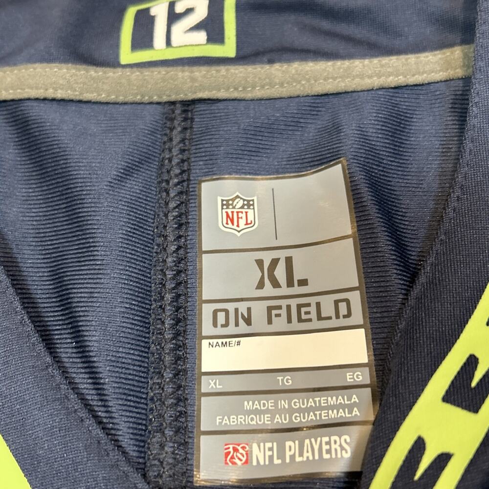 Seattle Seahawks Mens Jersey Size XL Extra Large Russell Wilson NFL Football - Picture 9 of 16